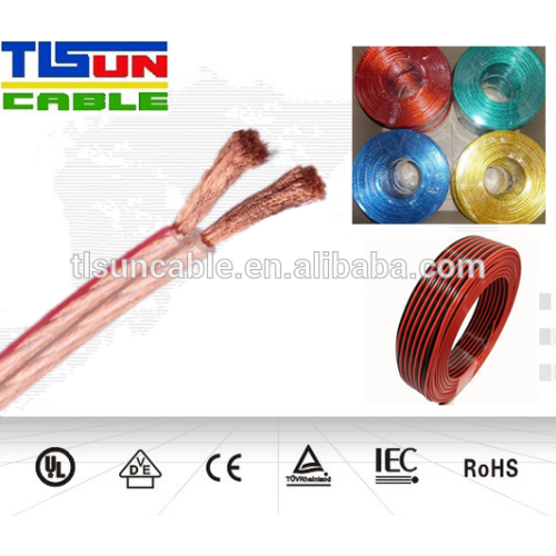 2C CCA/ OFC Transparent PVC Speaker Cable